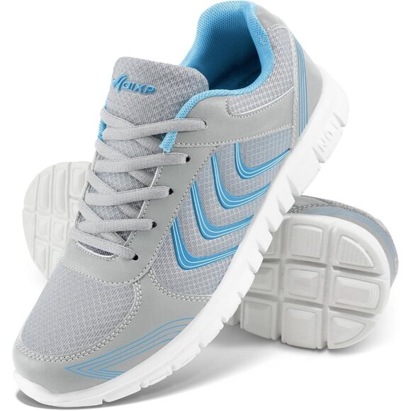 Shoes - Womens Sneakers Fashion Walking Casual Gray Lightweight Tennis Shoes